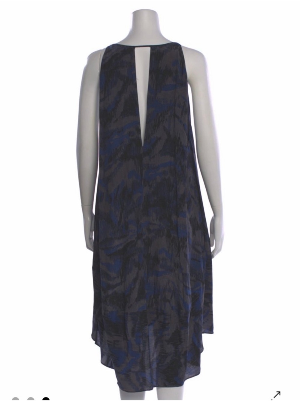 Marc by Marc Jacobs 100% Silk Abstract Print High-Low Dress XS/S